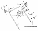 Upper Handles  Controls - Self Propelled Diagram and Parts List for 21500PCR  Snapper Lawn Mower