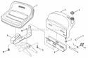Fuel Tank - Operators Seat Diagram and Parts List for 25086S  Snapper Lawn Tractor