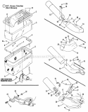 Grass Catcher Accessory Diagram and Parts List for 25086S  Snapper Lawn Tractor