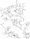 Main Case Diagram and Parts List for 25086S  Snapper Lawn Tractor