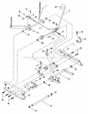 Rails Lift Arms Cam Lift Diagram and Parts List for 25086S  Snapper Lawn Tractor