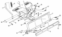 SnowDozer Plow Accessory Diagram and Parts List for 25086S  Snapper Lawn Tractor