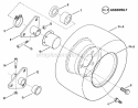 Wheels - Rear Diagram and Parts List for 25086S  Snapper Lawn Tractor