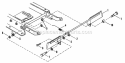 Blade Stop Pedals Diagram and Parts List for 25086S  Snapper Lawn Tractor