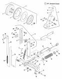Smooth Clutch Assembly Diagram and Parts List for 2811X6S  Snapper Lawn Tractor