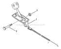 Throttle Control Diagram and Parts List for 2811X6S  Snapper Lawn Tractor