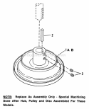 Drive Disc Assembly Diagram and Parts List for 2811X6S  Snapper Lawn Tractor