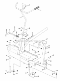 Front End - Steering Diagram and Parts List for 2811X6S  Snapper Lawn Tractor