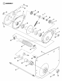 Chain Case Lh Fender Diagram and Parts List for 2811X6S  Snapper Lawn Tractor