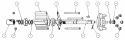 Axle Group Diagram and Parts List for GC9520KW 84449 Snapper Lawn Tractor