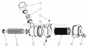 Air Filter Assembly Diagram and Parts List for GC9520KW 84449 Snapper Lawn Tractor