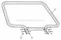 Roll Over Protective Structure Accessory Group Diagram and Parts List for GC9520KW 84449 Snapper Lawn Tractor