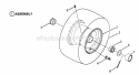 Front Wheels Diagram and Parts List for EGT180H335K 80398 Snapper Lawn Tractor