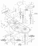 Part Location Diagram of 1700229A Snapper Shield, Arbor Bearing, Lower
