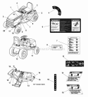 Decals Group Diagram and Parts List for GT255400 2690630 Snapper Lawn Tractor
