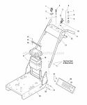 Engine Frame  Handle Bars Group - Electric Start Diagram and Parts List for HC32KAV13E  Snapper Lawn Mower