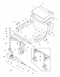 32 Mower Deck - Frame Casters  Shield Group Diagram and Parts List for HC32RDKAV13ECE  Snapper Lawn Mower