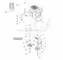 Engine Pto  Deck Drive Idler Group Diagram and Parts List for HC32RDKAV13ECE  Snapper Lawn Mower