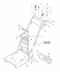 Engine Frame  Handle Bars Group - Electric Start Diagram and Parts List for HC32RDKAV13ECE  Snapper Lawn Mower