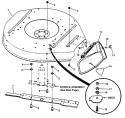 Cutting Deck Deflector Diagram and Parts List for HWPS26600RV  Snapper Lawn Mower