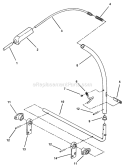 Brake  Clutch Lever Assembly Diagram and Parts List for HZS18482BVE  Snapper Lawn Tractor