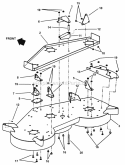 Part Location Diagram of 7063297 Snapper Weldment, 48" Deck