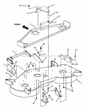Part Location Diagram of 7074231YP Murray BRACKET DECK 48 RH