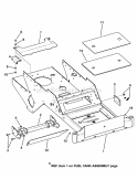 Frame Assembly Diagram and Parts List for HZT21481BV 7800026 Snapper Lawn Tractor