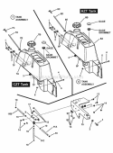 Part Location Diagram of 7053476YP Murray WELD TANK BRACKET LH
