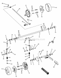 Parking Brake Assembly Diagram and Parts List for HZT21481BV 7800026 Snapper Lawn Tractor