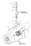 Caster Wheel Assembly Diagram and Parts List for HZT21481BV 7800026 Snapper Lawn Tractor
