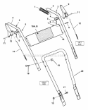 Part Location Diagram of 7074296YP Briggs and Stratton (s) handle bar lower