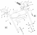Handles Controls Diagram and Parts List for I4220  Snapper Snow Blower