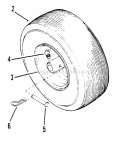 Wheel  Tire Assembly Diagram and Parts List for I4221  Snapper Snow Blower