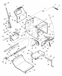 Frame Traction Drive Diagram and Parts List for EI7244  Snapper Snow Blower