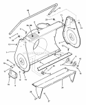 Collector Housing (3 Piece Bolted) Diagram and Parts List for EI7244  Snapper Snow Blower