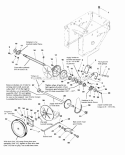 Traction Drive Group Diagram and Parts List for EI75246 7800138 Snapper Snow Blower