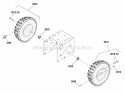 Wheel  Tire Group Diagram and Parts List for I924EX 1695852 Snapper Snow Blower