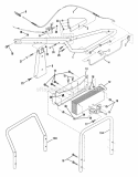 Handle Controls Weights Diagram and Parts List for IR4001 85329 Snapper Tiller