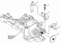 Brake Assembly Diagram and Parts List for K55  Snapper Lawn Tractor