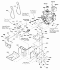 Engine  Frame Group Diagram and Parts List for L1226EX 1696010 Snapper Snow Blower