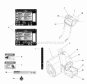 Decals Group Diagram and Parts List for L1428E 1695572 Snapper Snow Blower