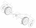 Wheel  Tire Group Diagram and Parts List for L1428E 1695572 Snapper Snow Blower