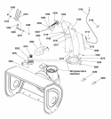 Chute  Rotation Group - Electric Diagram and Parts List for L1630E 1695682 Snapper Snow Blower