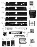 Part Location Diagram of 7074199 Snapper Decal, Panel Instructions
