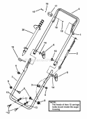Handles Auger Control Diagram and Parts List for ELE3190R 84675 Snapper Snow Blower