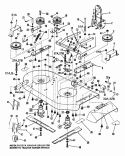 Attachment - 41 Mower Diagram and Parts List for LT11001  Snapper Lawn Tractor