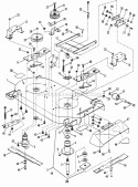 41 Cutting Deck Diagram and Parts List for LT115D411B  Snapper Lawn Tractor