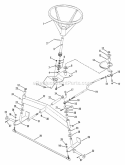 Steering  Front Axle Parts Diagram and Parts List for ELT125D331KV  Snapper Lawn Tractor