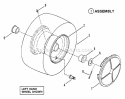 Wheels - Front Diagram and Parts List for ELT125D331KV  Snapper Lawn Tractor